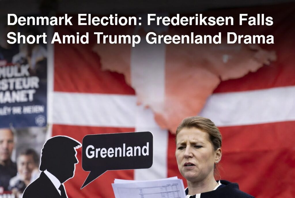 Eleições na Dinamarca: premiê Frederiksen não consegue maioria, influência da ambição de Trump pela Groenlândia?
