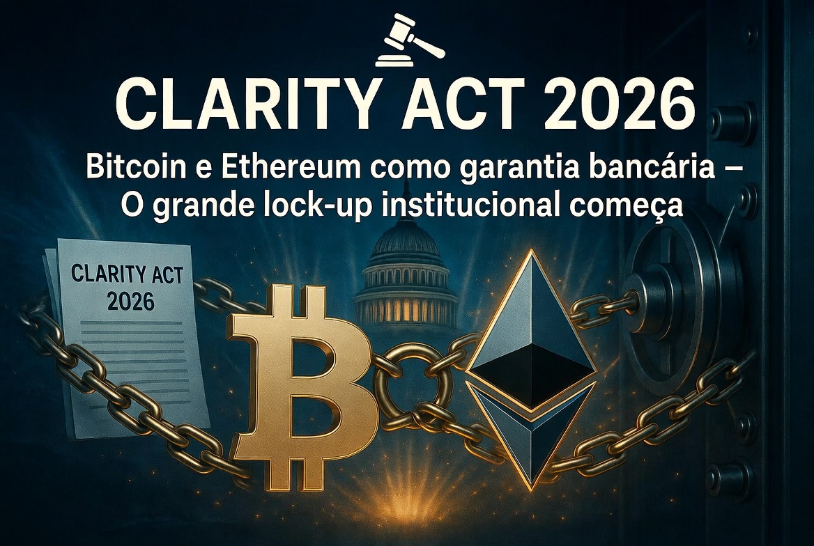 CLARITY Act em Agosto de 2026: Aprovação com 60% de chance? O verdadeiro impacto é no Bitcoin e Ethereum como garantia bancária