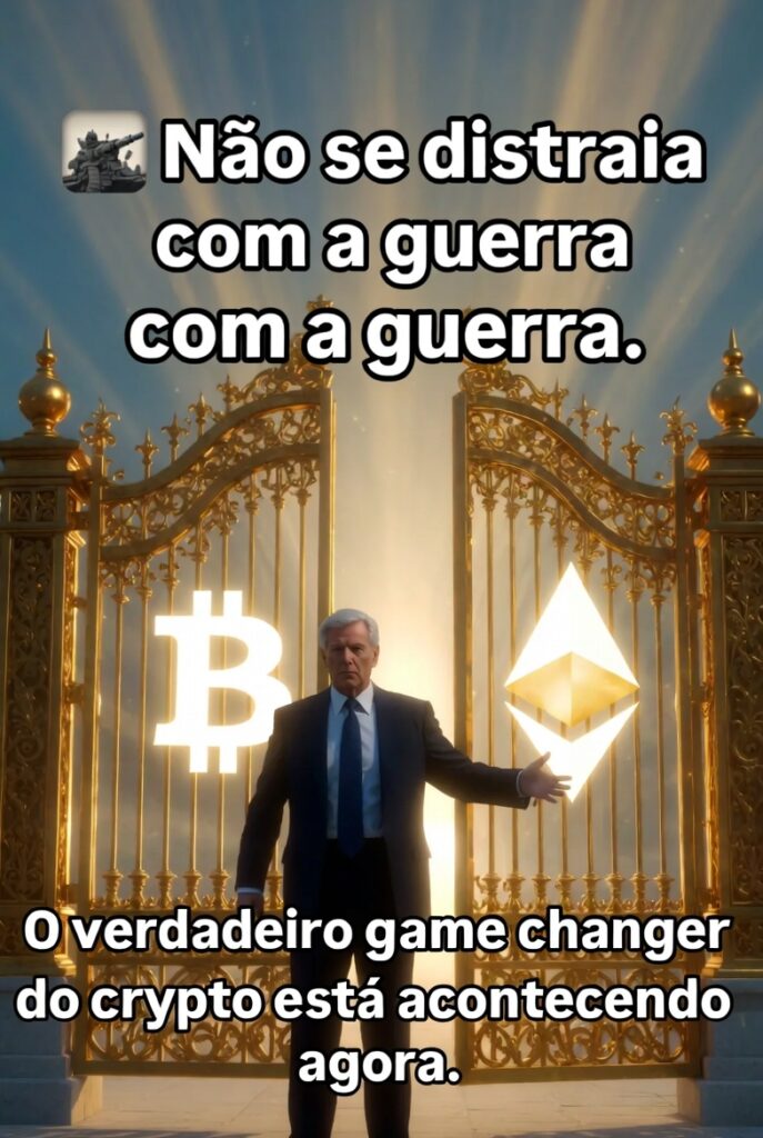 Paul Atkins abrindo portões dourados com Bitcoin e Ethereum